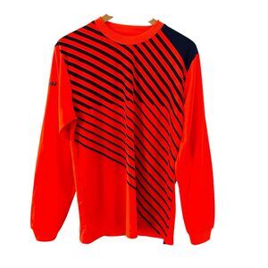 Vizari Soccer Men Goalkeeper Jersey Shirt Size Medium Orange Padded Elbow Futbol